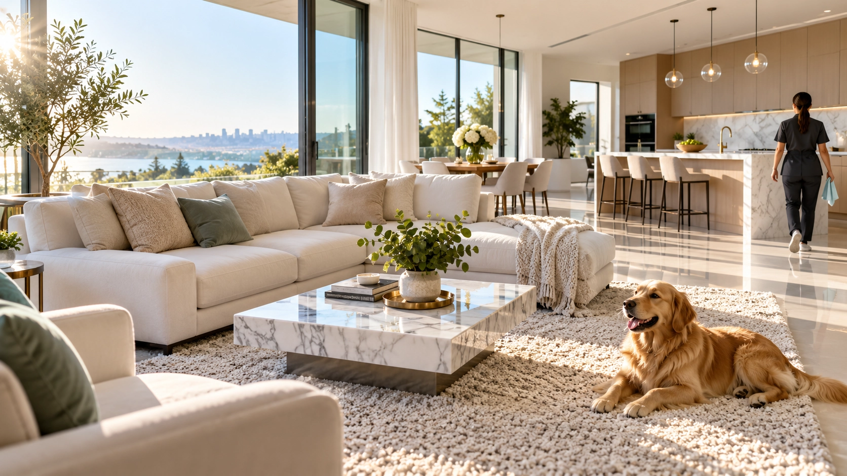 Completed professional cleaning service